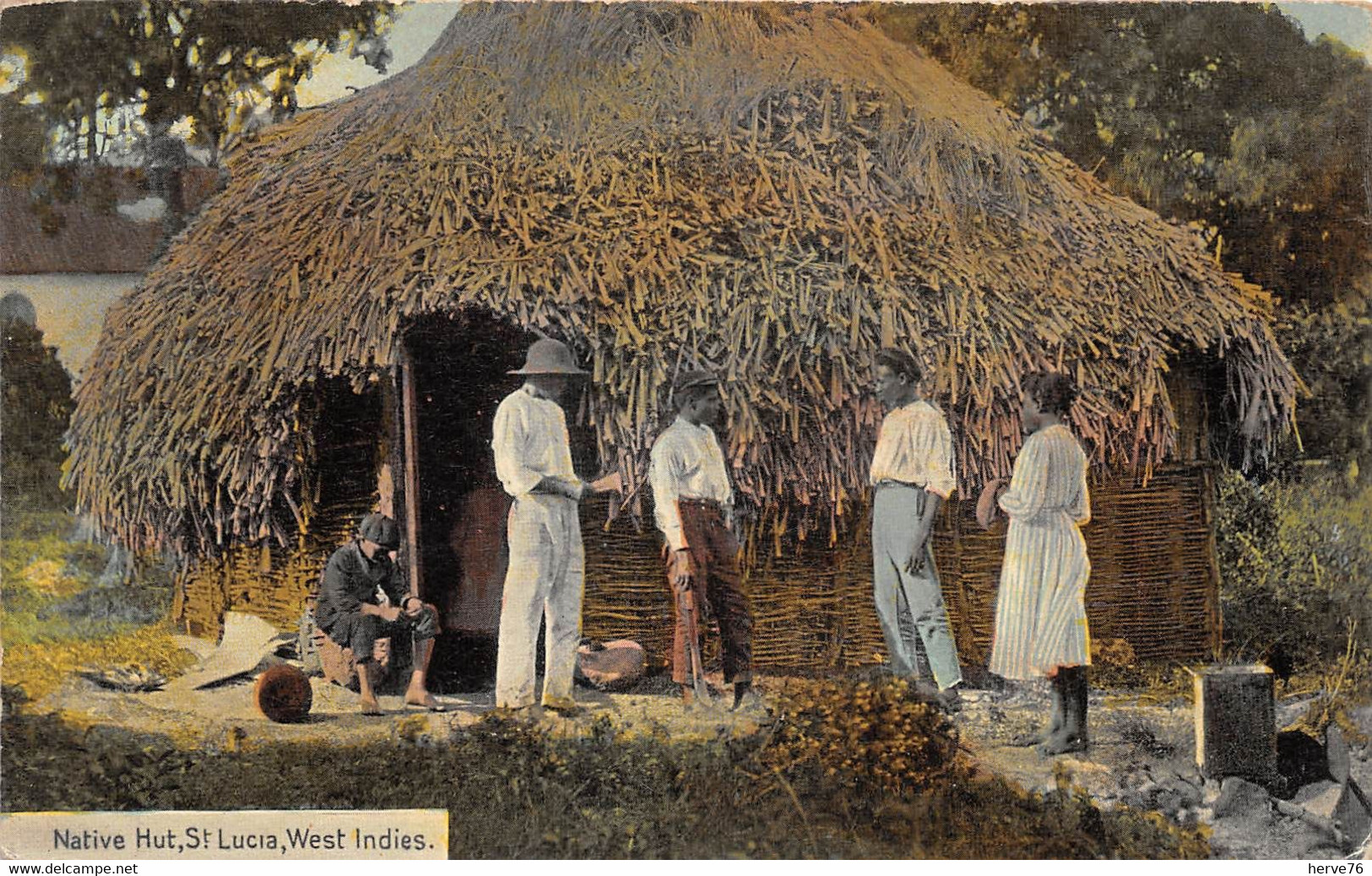 SAINTE-LUCIE - Native Hut - West Indies - Santa Lucia