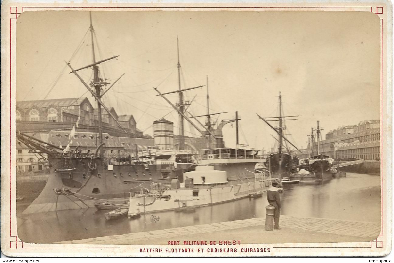 Brest Port Militaire Batterie Flottante Et Croiseurs Cuirassés - Guerra, Militares