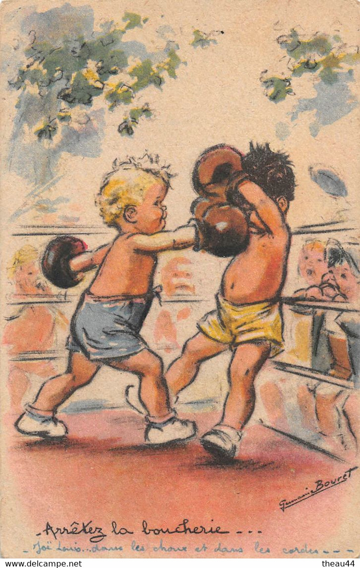 ¤¤   -   Illustrateur " Germaine BOURET "  -  Arretez La Boucherie   -  Boxe, Boxeurs    -   ¤¤ - Bouret, Germaine