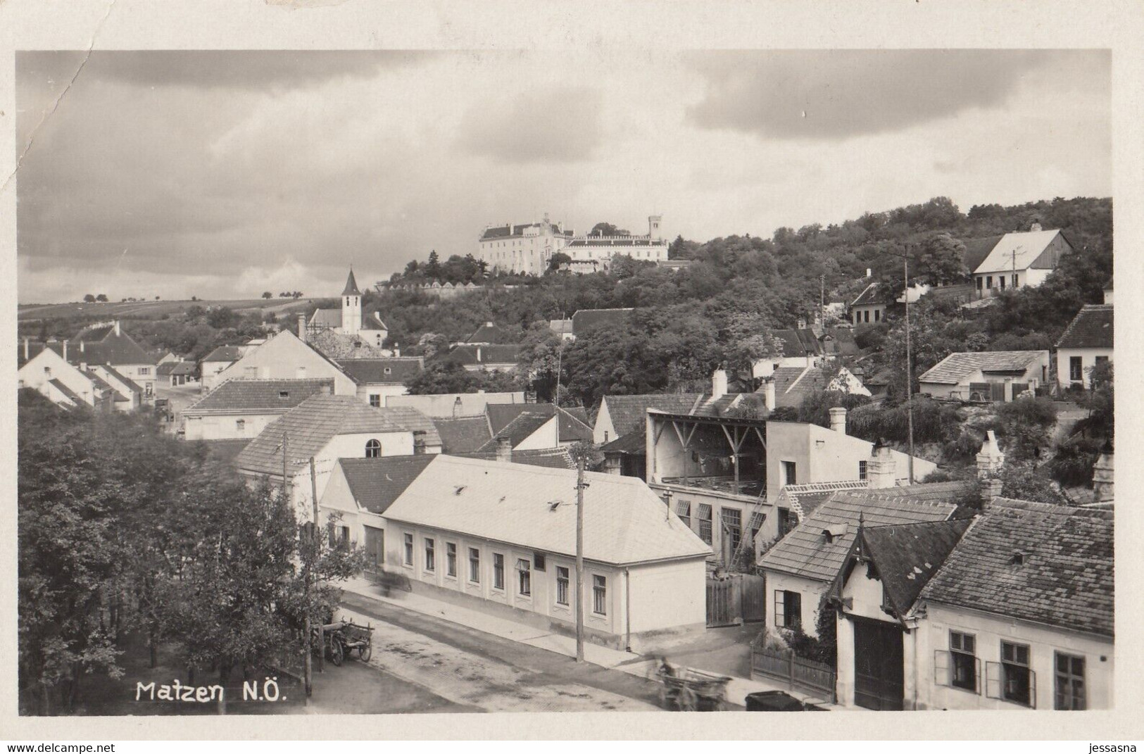 AK - NÖ - MATZEN (Gänserndorf) - Ortsansicht Mit Schloss 1923 - Gänserndorf