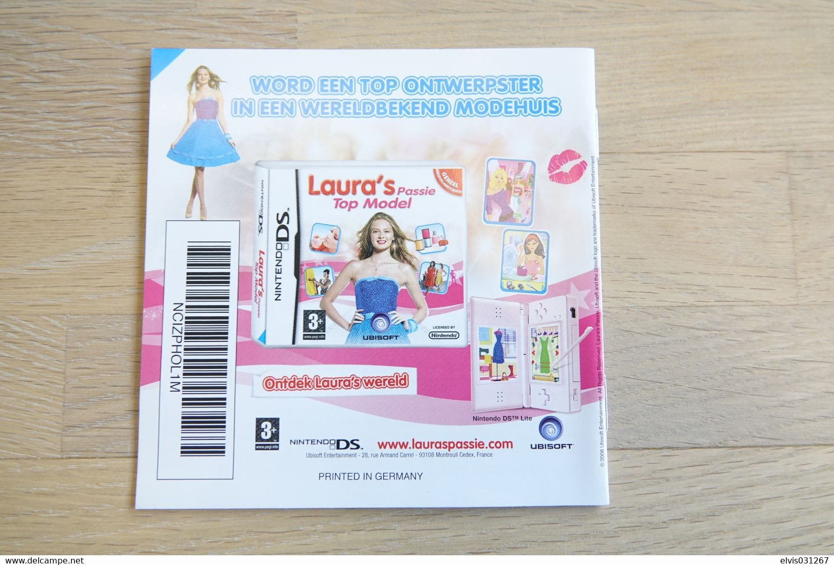 NINTENDO DS  : MANUAL : Laura's Passie Babysittersclub - Game - Littérature & Notices