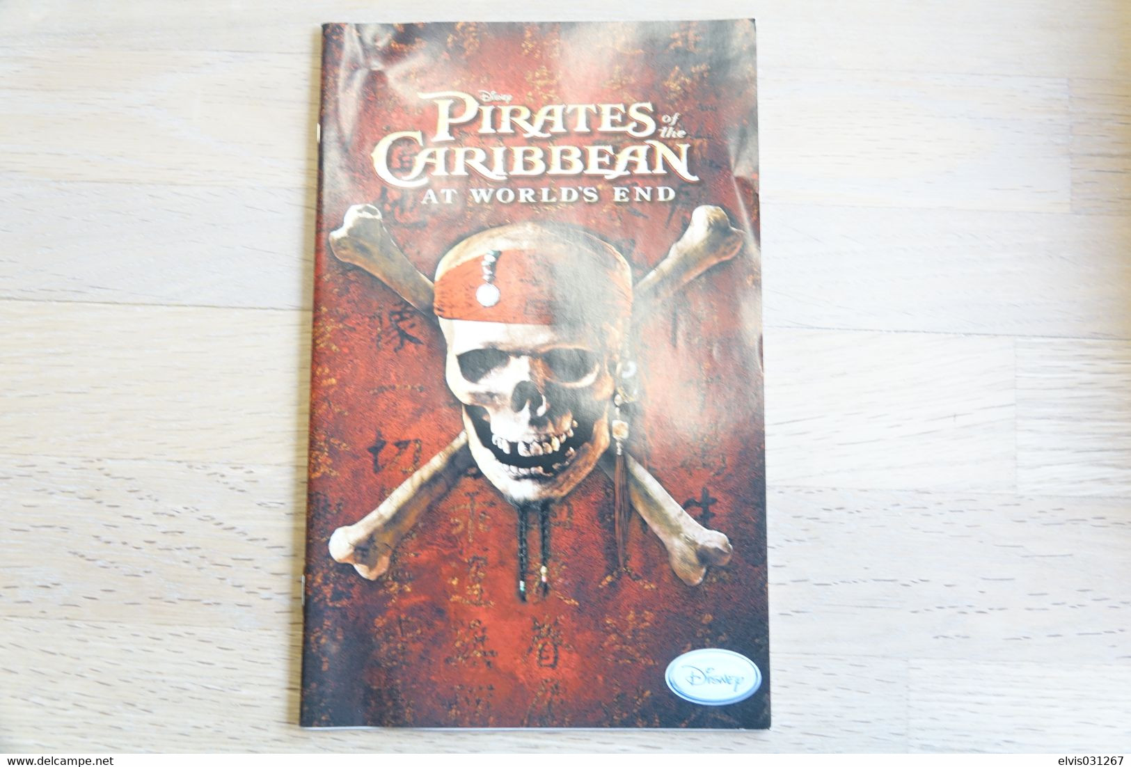 SONY PLAYSTATION TWO 2 PS2 : MANUAL : PIRATES OF THE CARIBBEAN AT WORLD'S END - Literature & Instructions