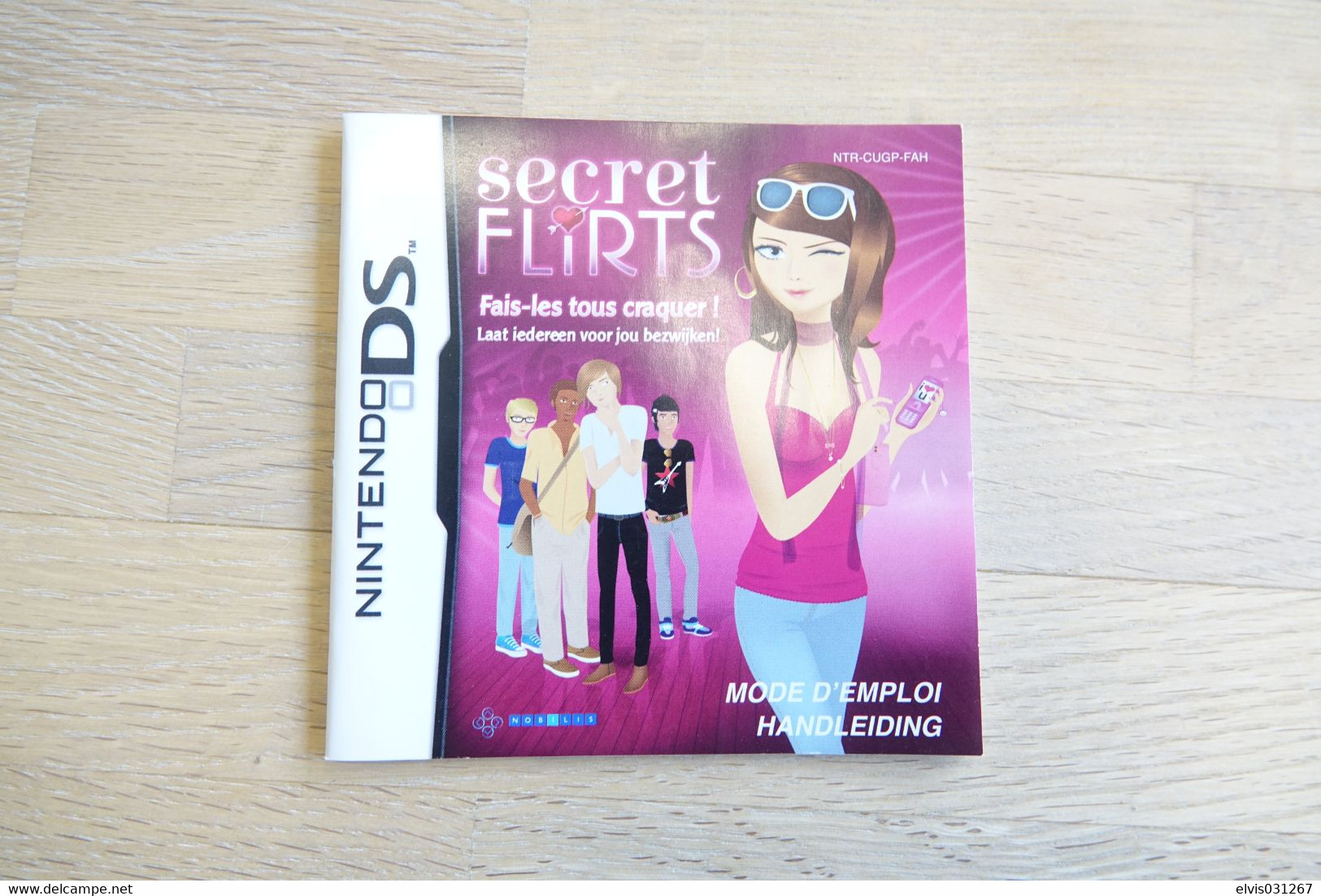 NINTENDO DS  : MANUAL : Secret Flirts - Game - Literatuur En Instructies