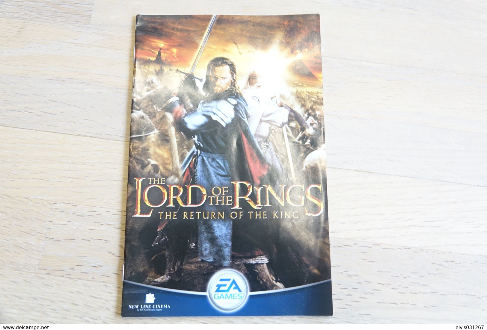 SONY PLAYSTATION TWO 2 PS2 : MANUAL : THE LORD OF THE RINGS THE RETURN OF THE KING - Literature & Instructions