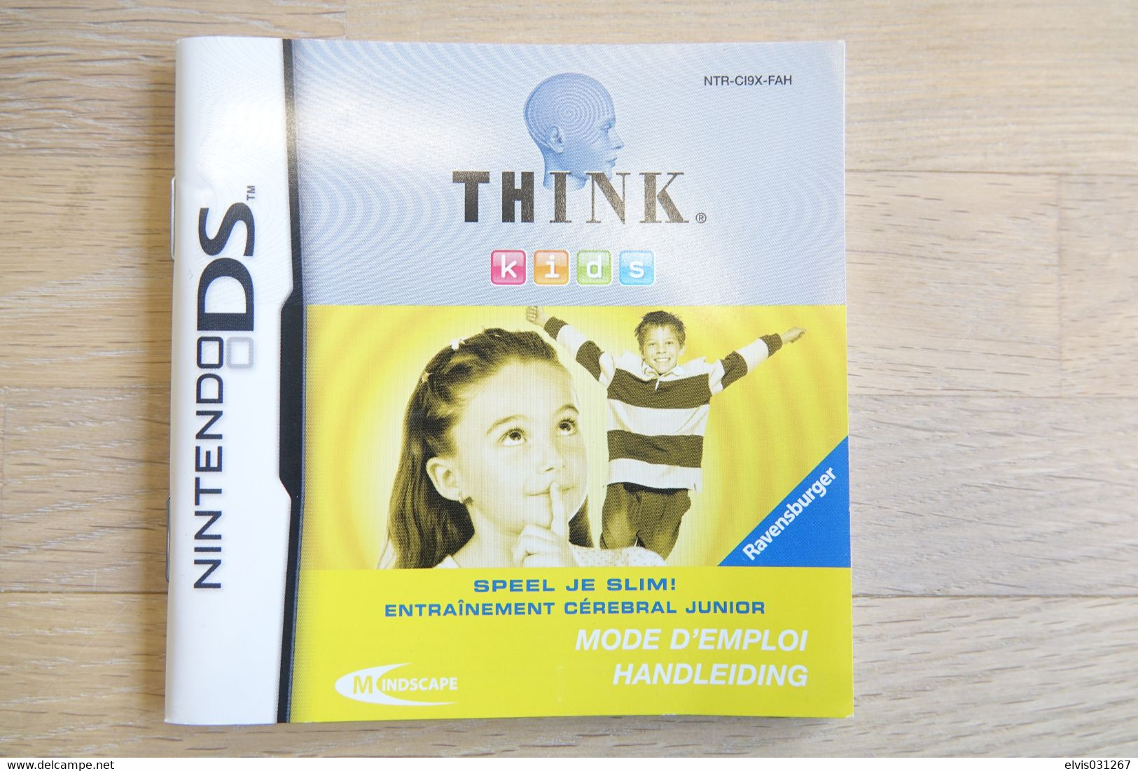 NINTENDO DS  : MANUAL : Think Kids - Game - Literatuur En Instructies