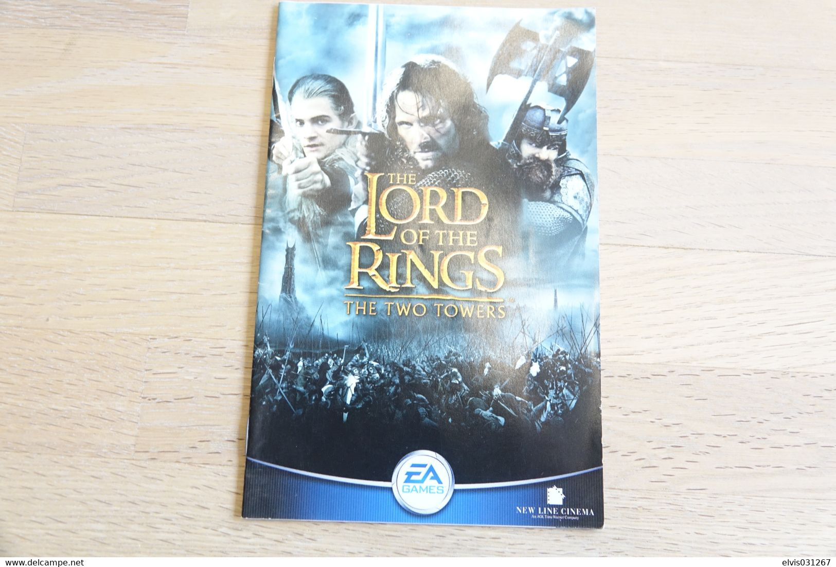 SONY PLAYSTATION TWO 2 PS2 : MANUAL : THE LORD OF THE RINGS THE TWO TOWERS - Literatur Und Anleitungen