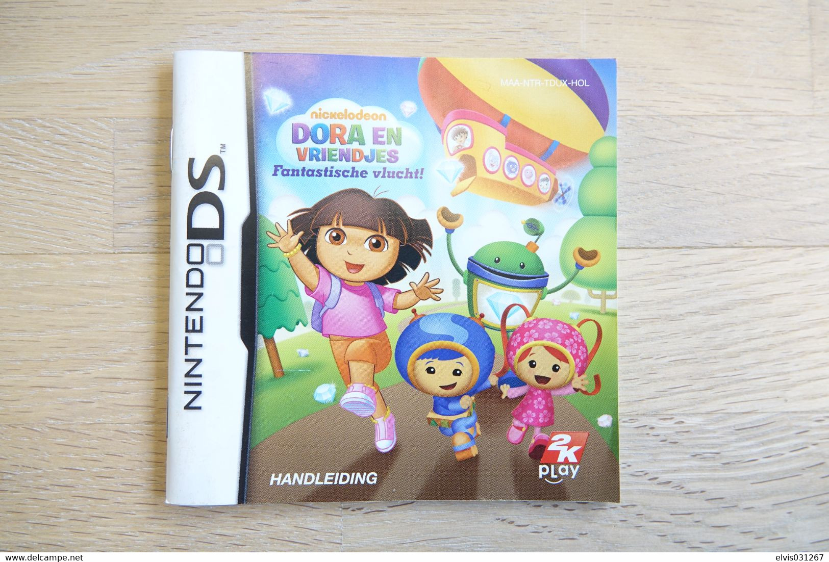 NINTENDO DS  : MANUAL : Dora En Vriendjes Fantastische Vlucht - Game - Literatuur En Instructies