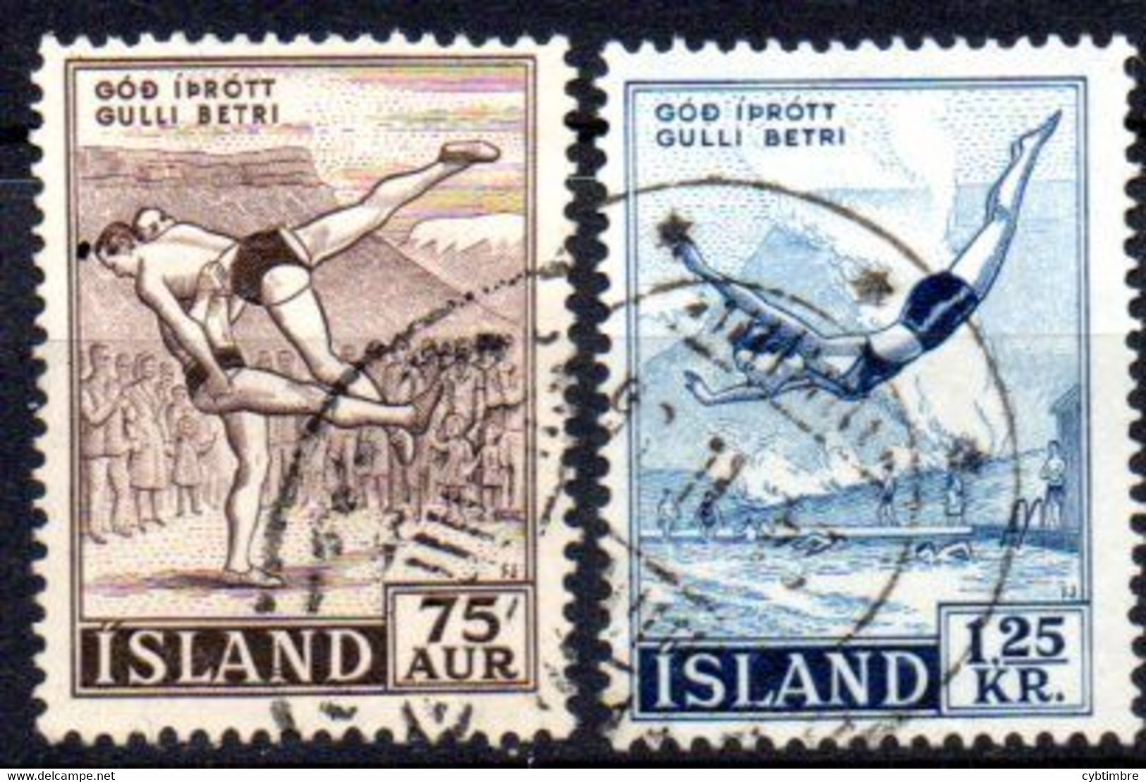 Islande: Yvert N° 256/257 - Gebruikt