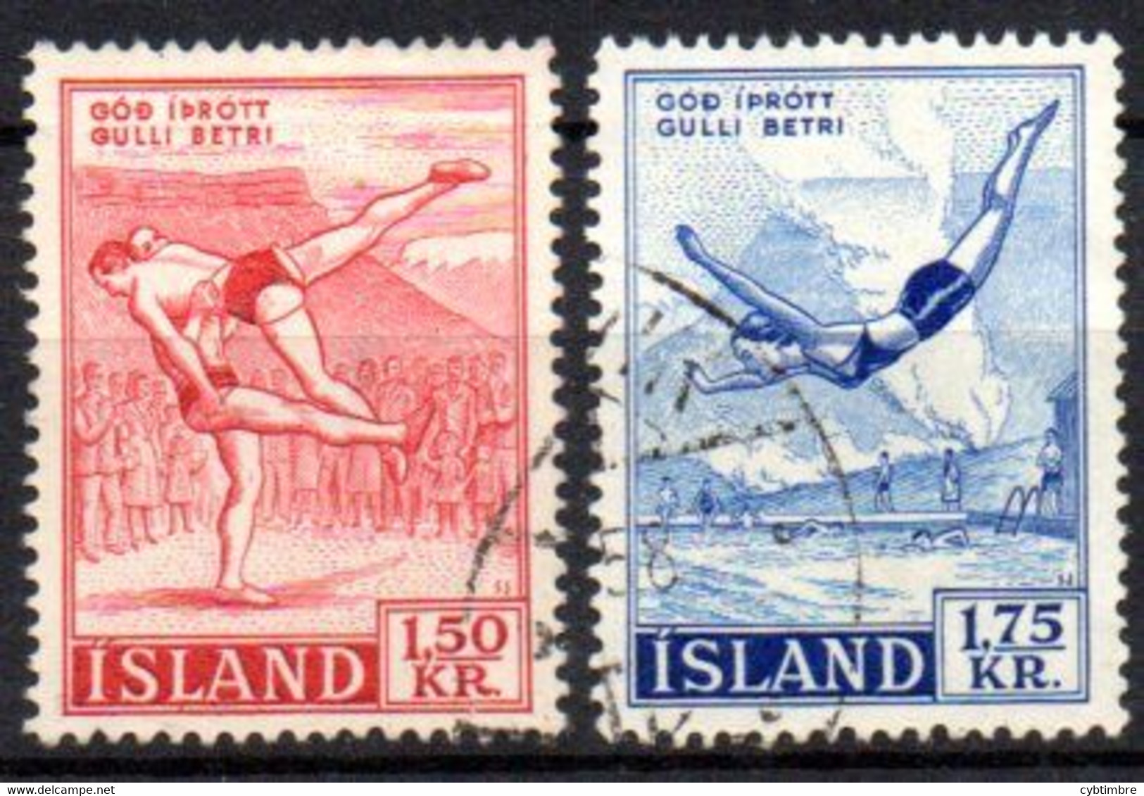 Islande: Yvert N° 272/273 - Used Stamps