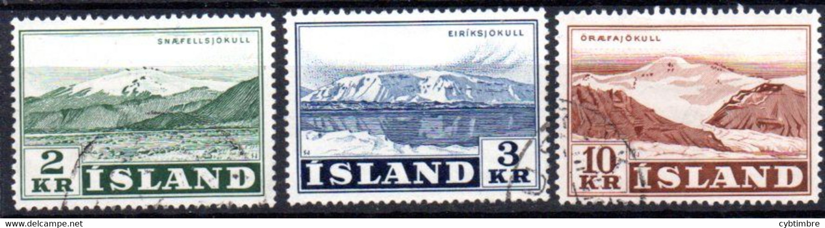 Islande: Yvert N° 274/276 - Oblitérés