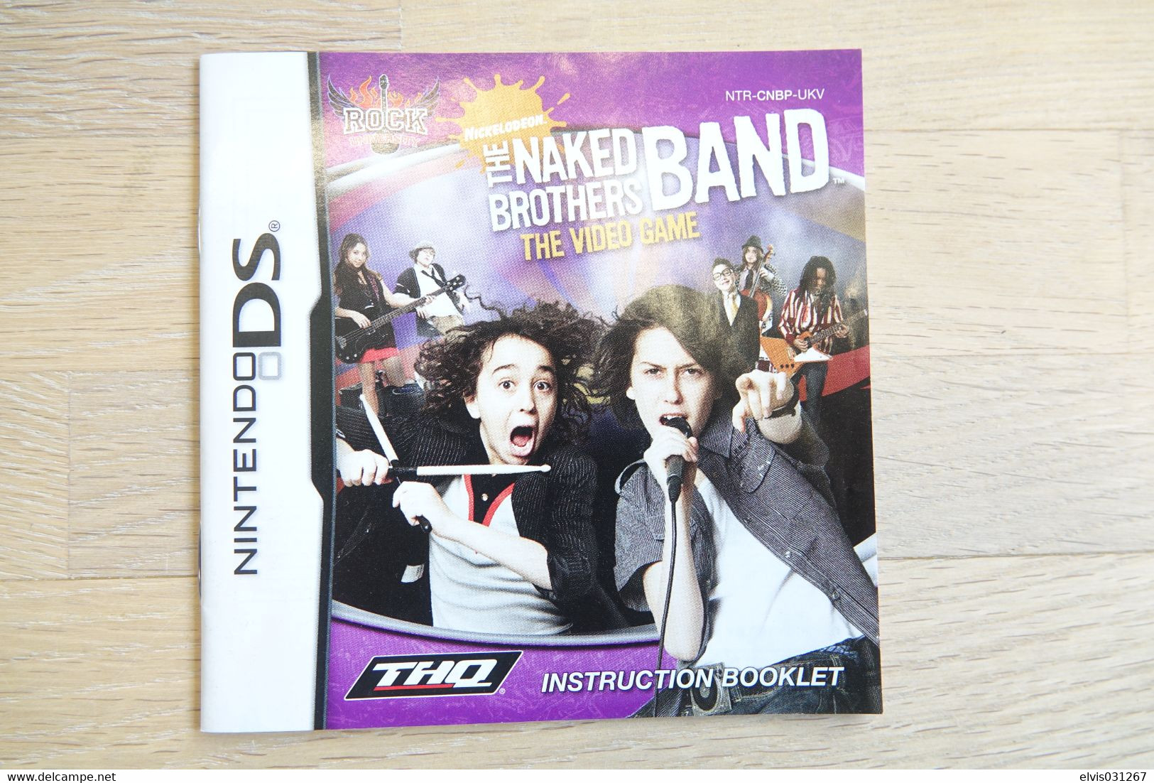 NINTENDO DS  : MANUAL : The Naked Brothers Band - Game - Literatur Und Anleitungen