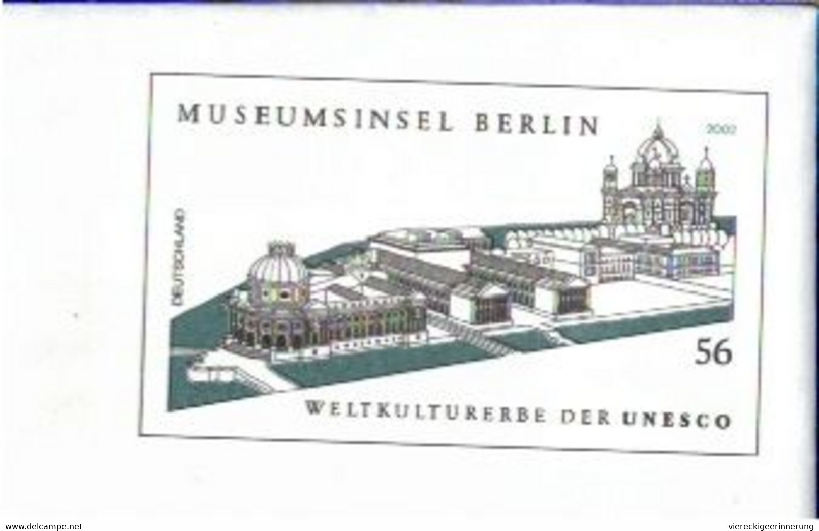 ! Bund Ganzsache USo41Y , 2002 Museumsinsel Berlin, Besonderheit Starke Asymetrie Bild Ca. 0,15 Cm Verschoben - Covers - Mint