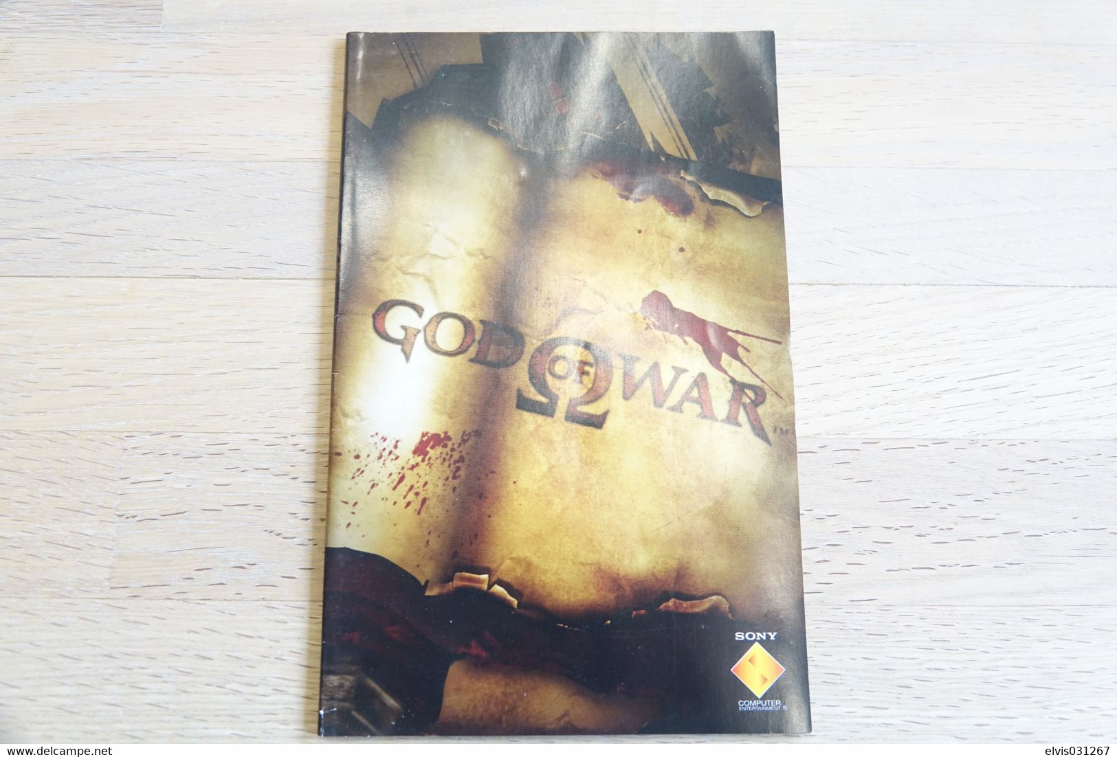 SONY PLAYSTATION TWO 2 PS2 : MANUAL : GOD OF WAR - Literatura E Instrucciones