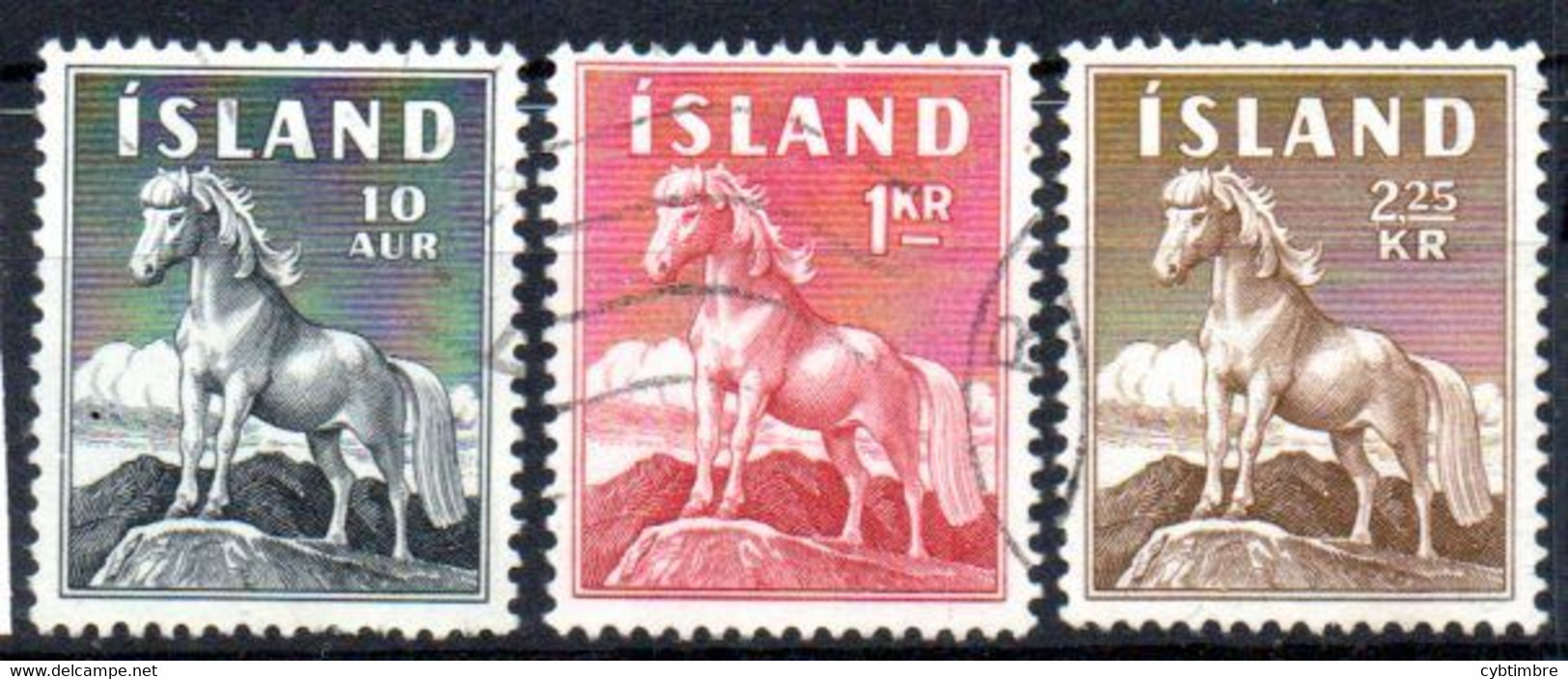 Islande: Yvert N° 283/285 - Oblitérés