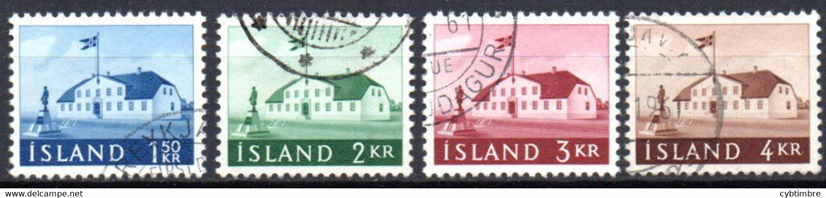 Islande: Yvert N° 288/291 - Usados