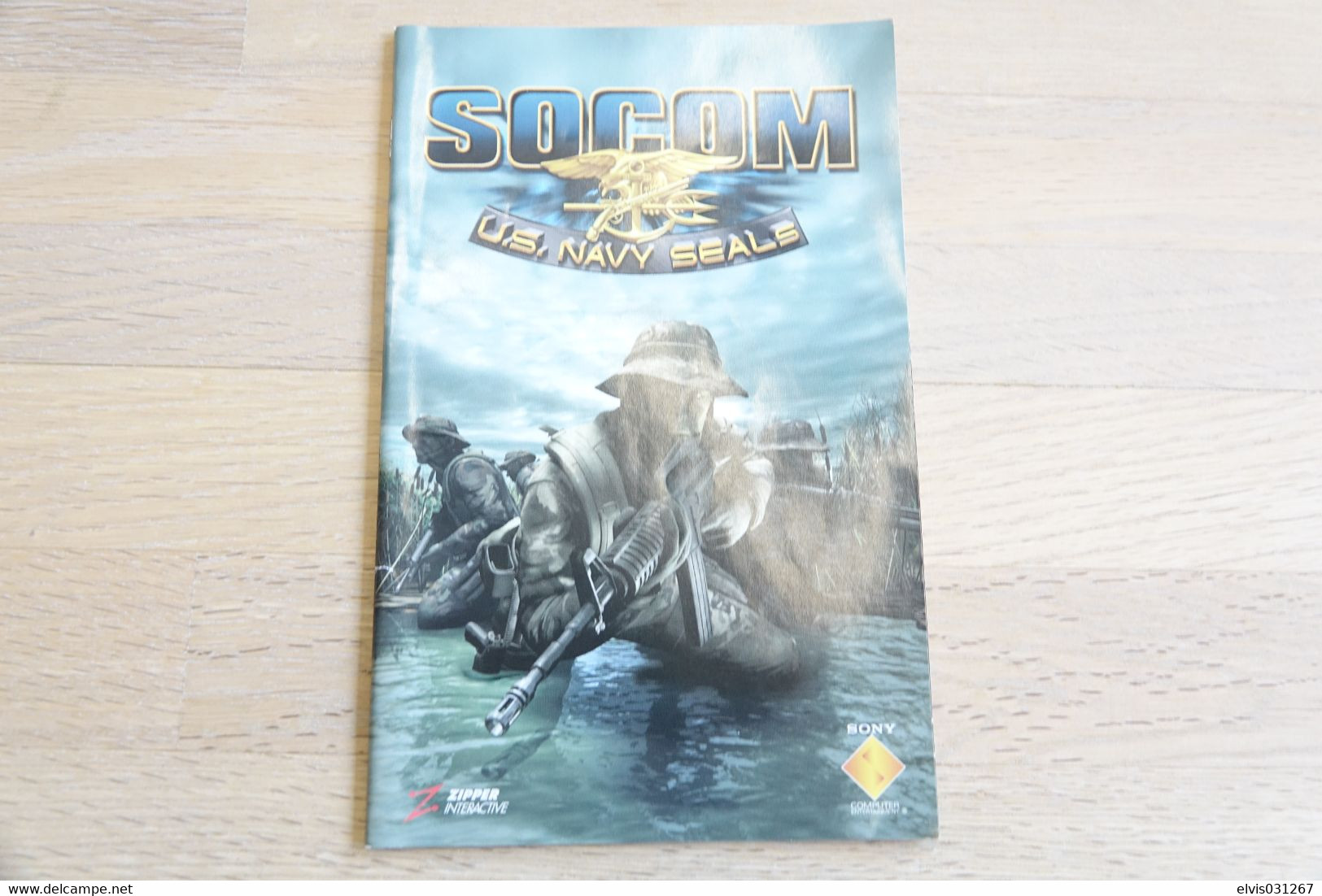 SONY PLAYSTATION TWO 2 PS2 : MANUAL : SOCOM US NAVY SEALS - Littérature & Notices