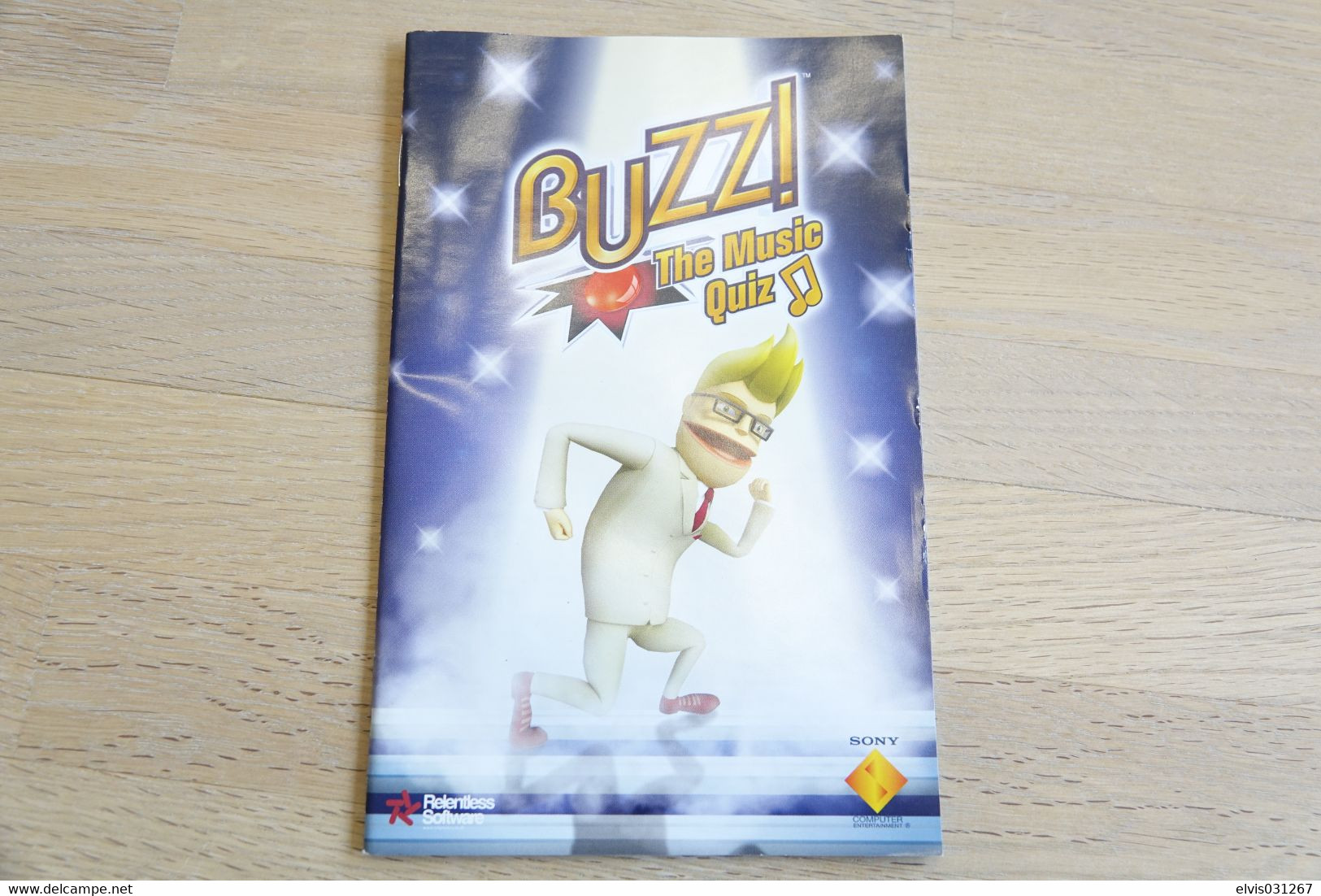 SONY PLAYSTATION TWO 2 PS2 : MANUAL : BUZZ THE MUSIC QUIZ - Literature & Instructions