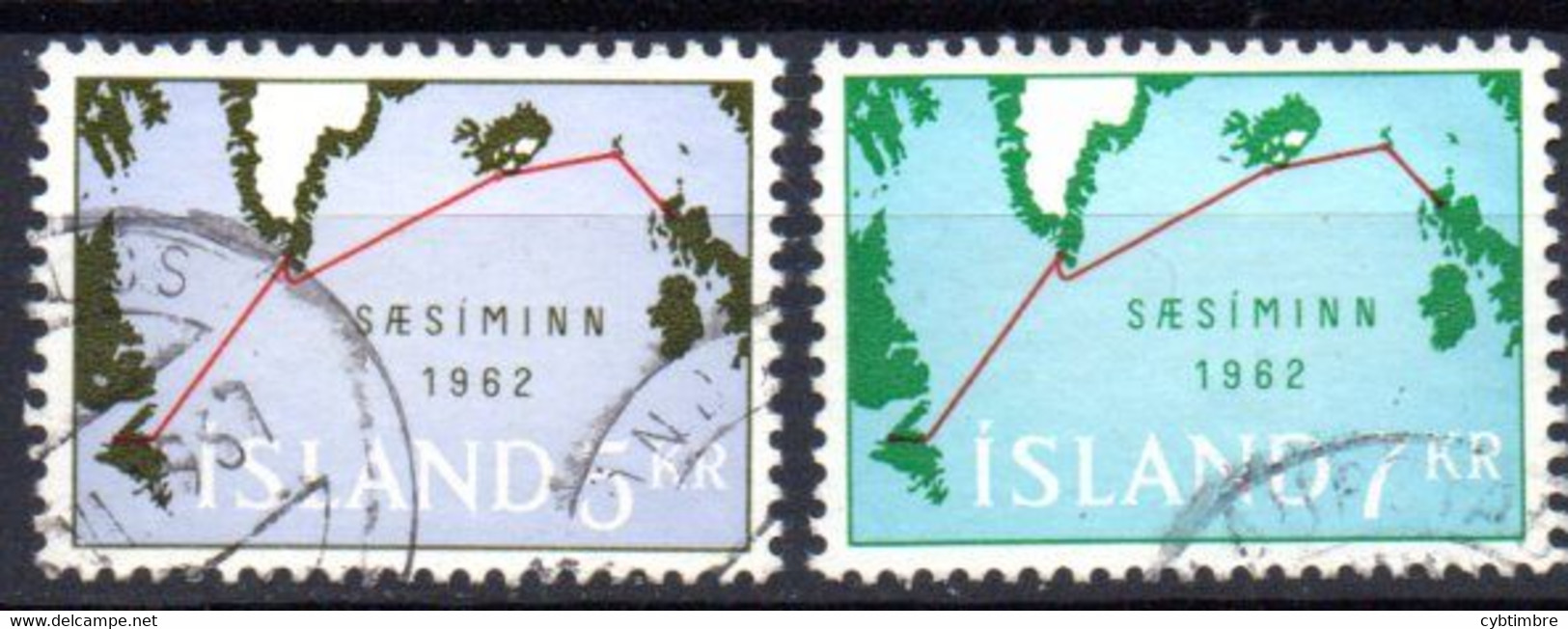 Islande: Yvert N° 321/322 - Used Stamps