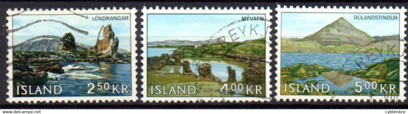 Islande: Yvert N° 355/357 - Oblitérés