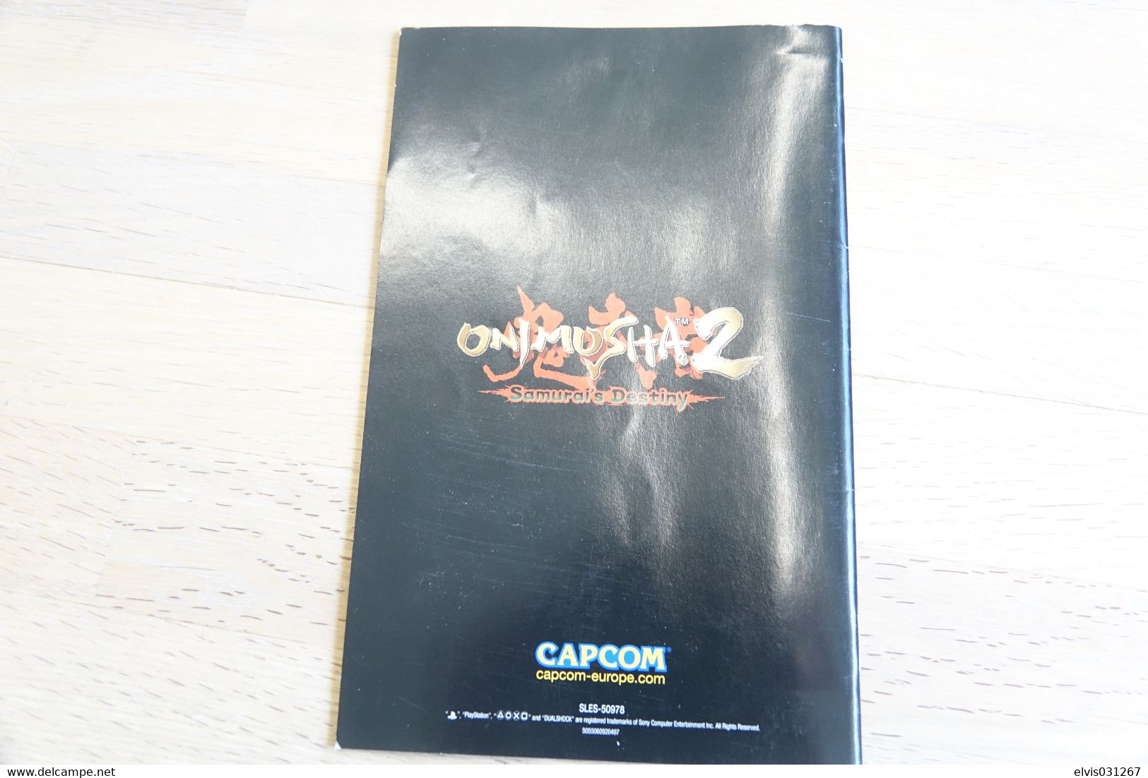 SONY PLAYSTATION TWO 2 PS2 : MANUAL : ONIMUSHA 2 SAMURAI DESTINY - Literatura E Instrucciones