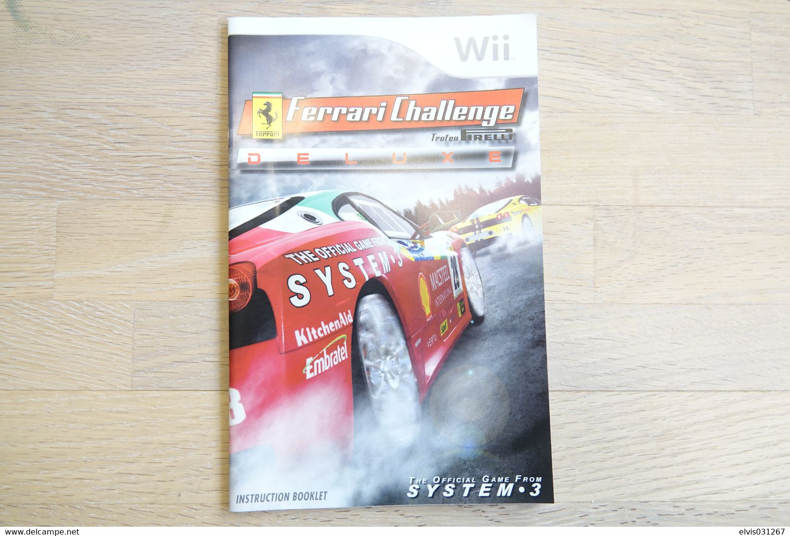 NINTENDO WII  : MANUAL : Ferrari Challenge - Game - Manual - Literatuur En Instructies