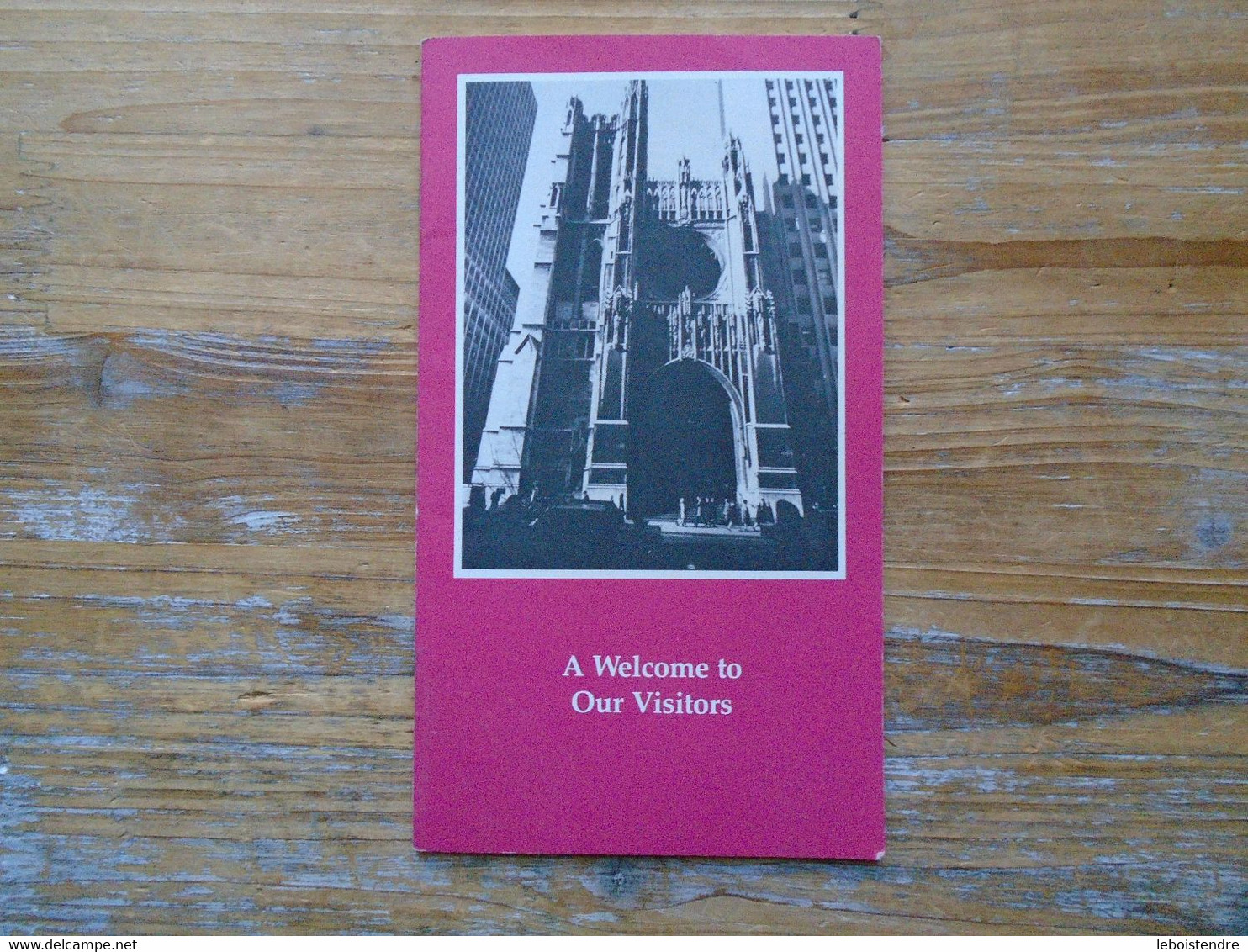 LIVRET 8 PAGES   A WELCOME TO OUR VISITORS  TO ST THOMAS CHURCH IN THE CITY AND COUNTRY OF NEW YORK - Kultur