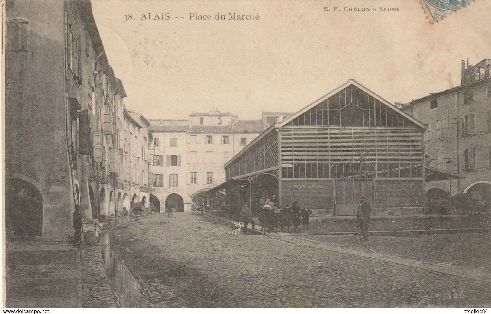 CPA-30-ALAIS-ALES-Place Du Marché - Alès