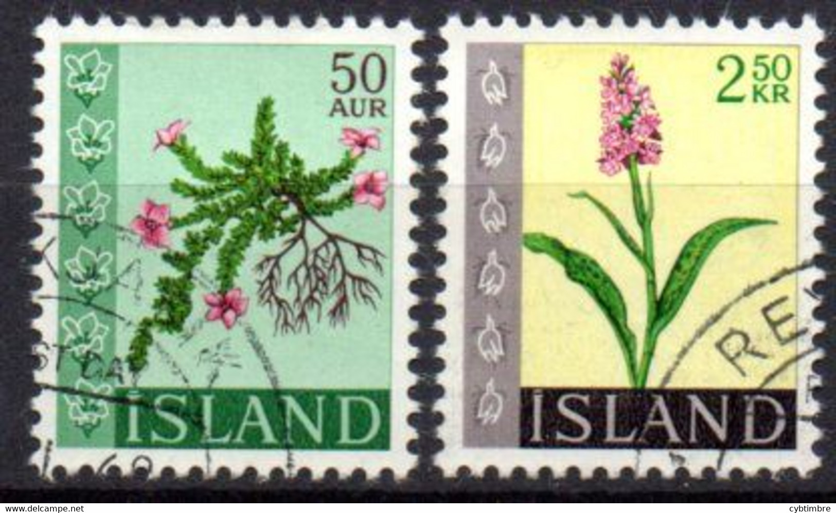 Islande: Yvert N° 370/371 - Usati