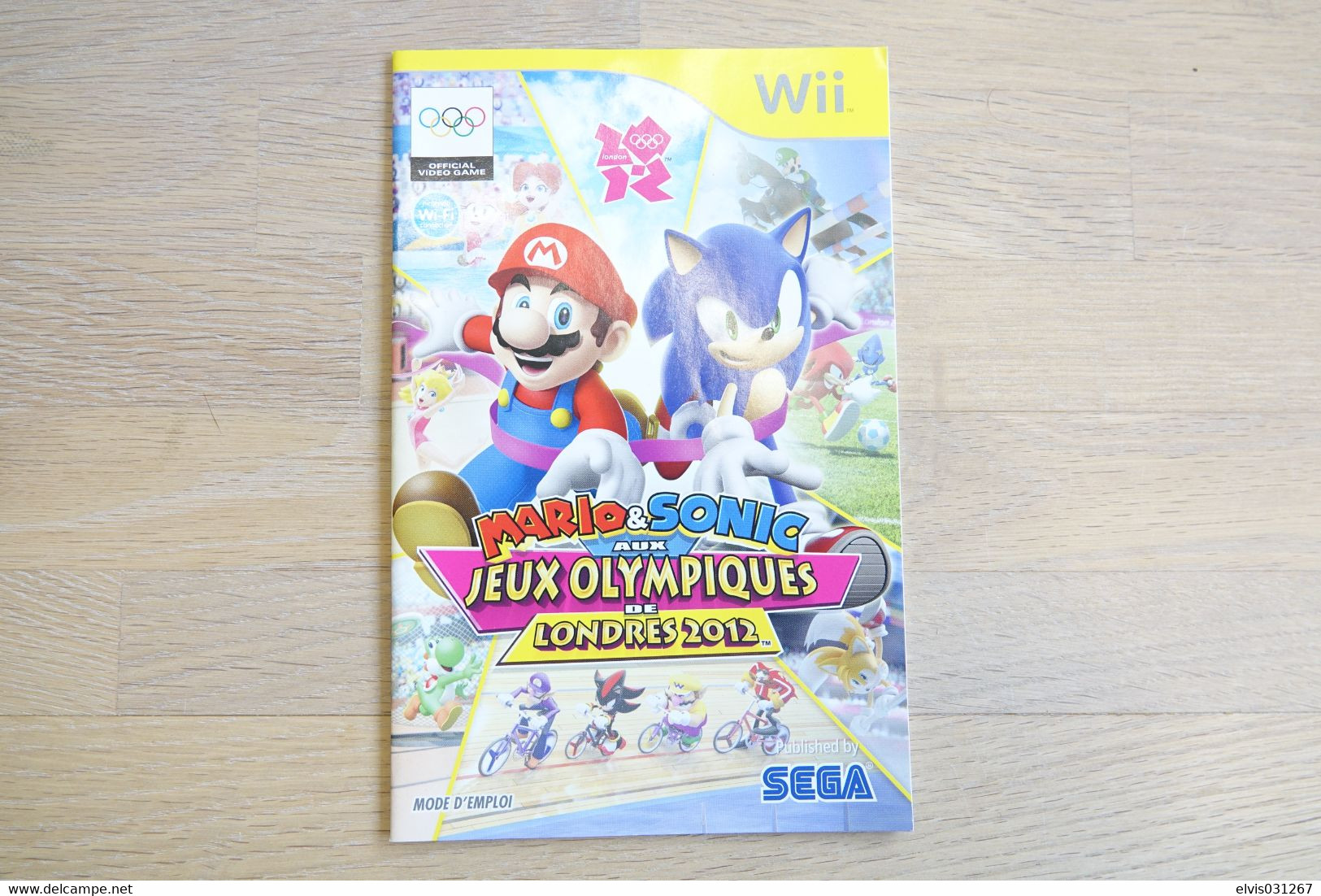NINTENDO WII  : MANUAL : Mario & Sonic Aux Jeux Olympiques - Game - Manual - Literature & Instructions
