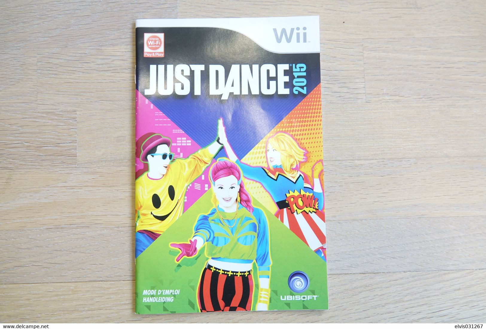 NINTENDO WII  : MANUAL : Just Dance 2015 - Game - Manual - Literatura E Instrucciones