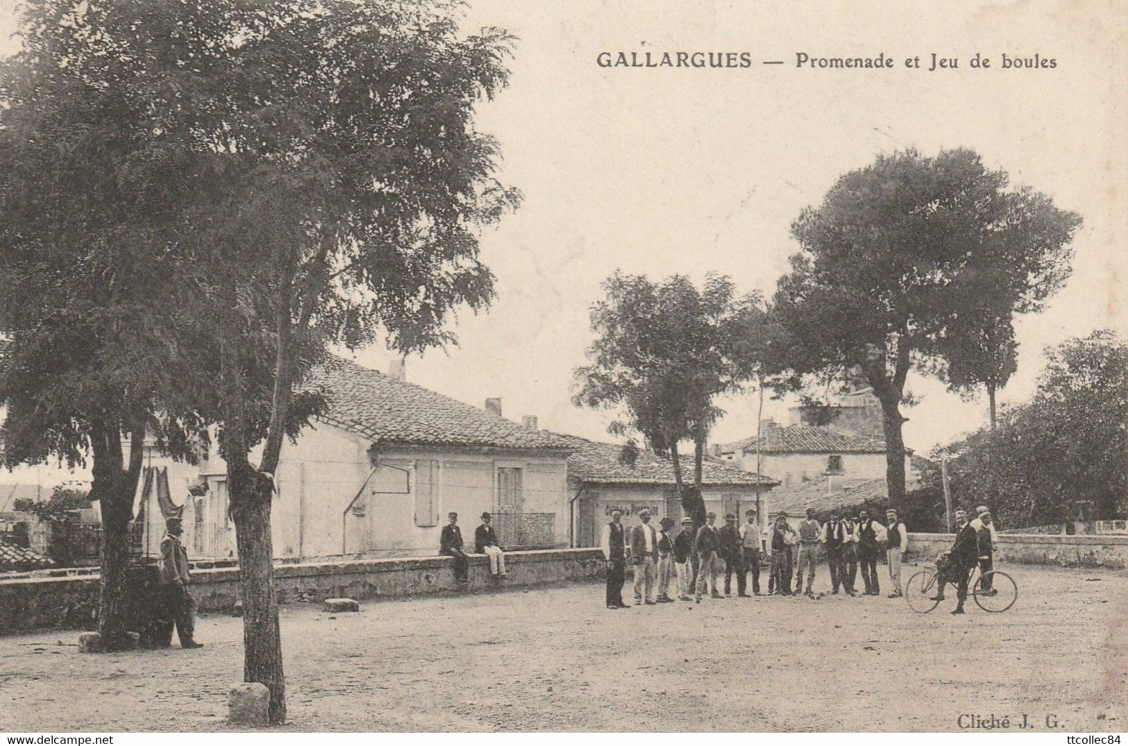 CPA-30-GALLARGUES-Promenade Et Jeu De Boules-Animée - Gallargues-le-Montueux