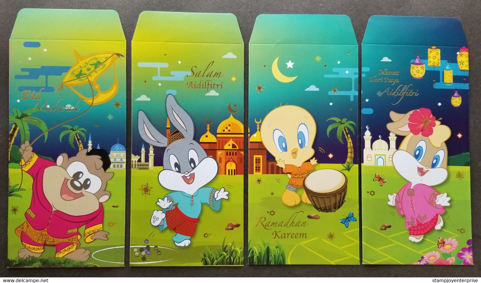 Malaysia Walt Disney Baby Looney Tunes 2019 Animation Cartoon Malay Hari Raya Angpao (money Packet) - Nouvel An