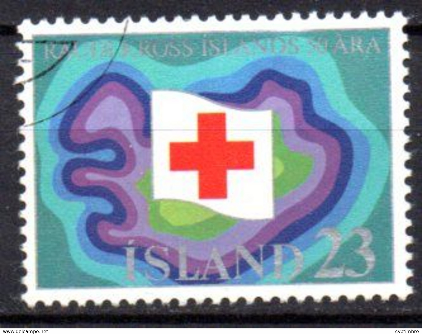 Islande: Yvert N° 462, Croix Rouge - Oblitérés