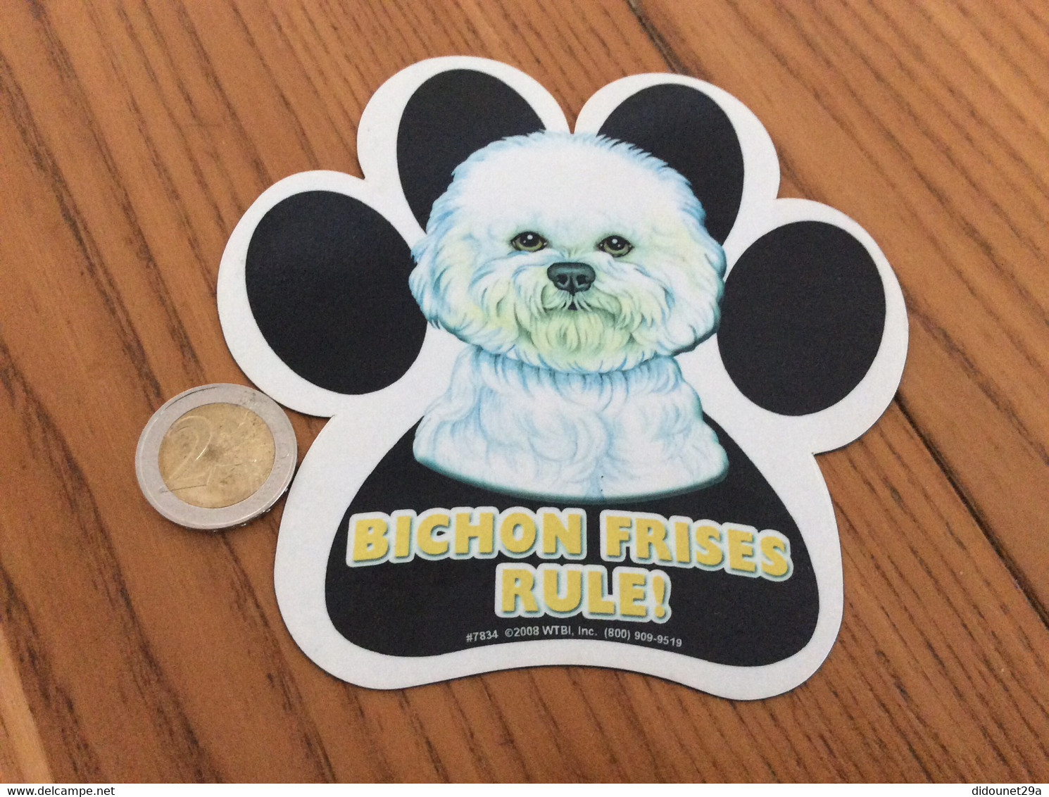 Grand Magnet « BICHON FRISES RULE » (chien) - Magnets