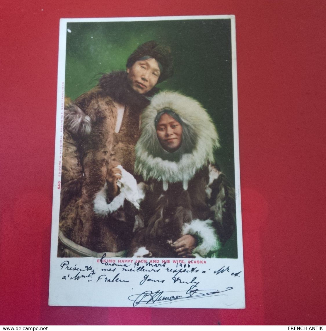 INDIEN ESKIMO HAPPY JACK AND HIS WIFE ALASKA - Indios De América Del Norte