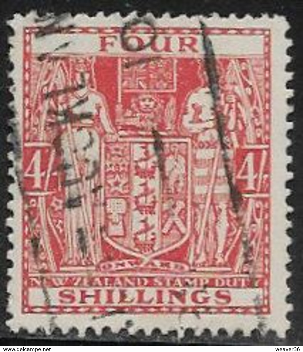 New Zealand SG F148 1941 Postal Fiscal 4/- Good/fine Used [38/31308A/4DE] - Postal Fiscal Stamps