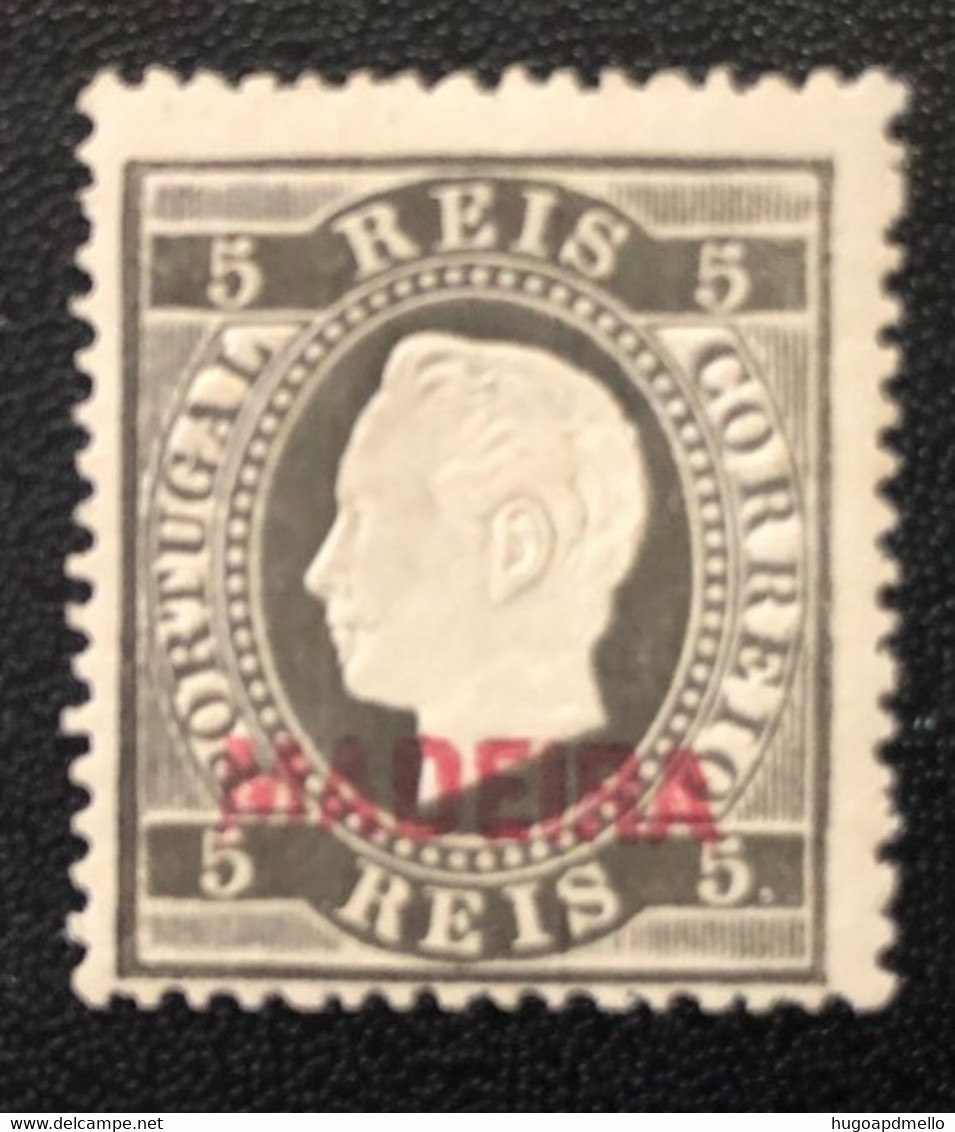 Portugal, MADEIRA, *Mint Hinged. Unused Stamp Without Gum  « D. Luís Fita Direita », 5 R., 1871 - 1876 - Ungebraucht