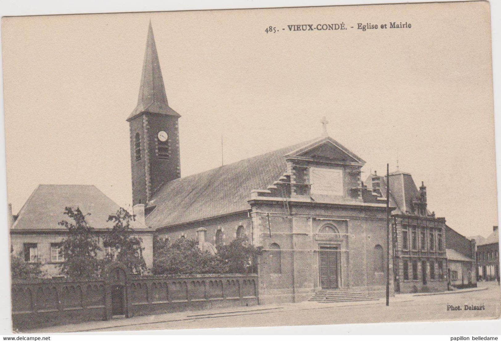 Vieux Condé  Eglise Et Mairie - Vieux Conde