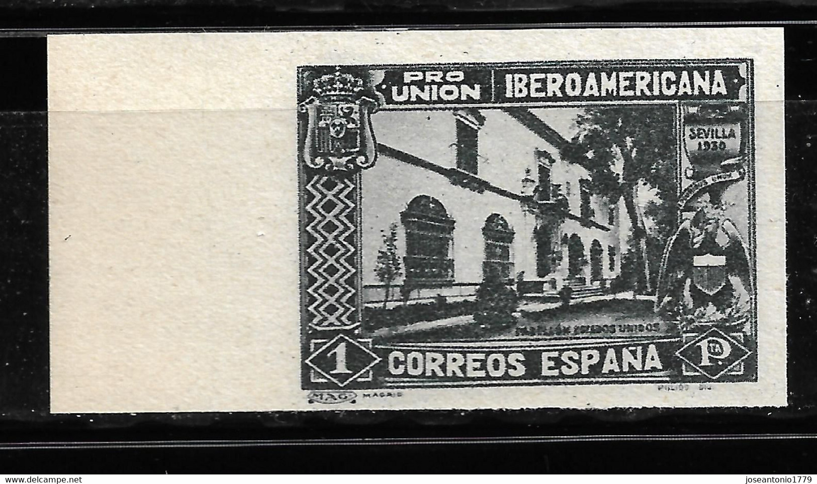 ESPAÑA 1930, EDIFIL 578ccas 1pts. Pizarra Cambio De Color Sin Dentar. MNH. - Other & Unclassified