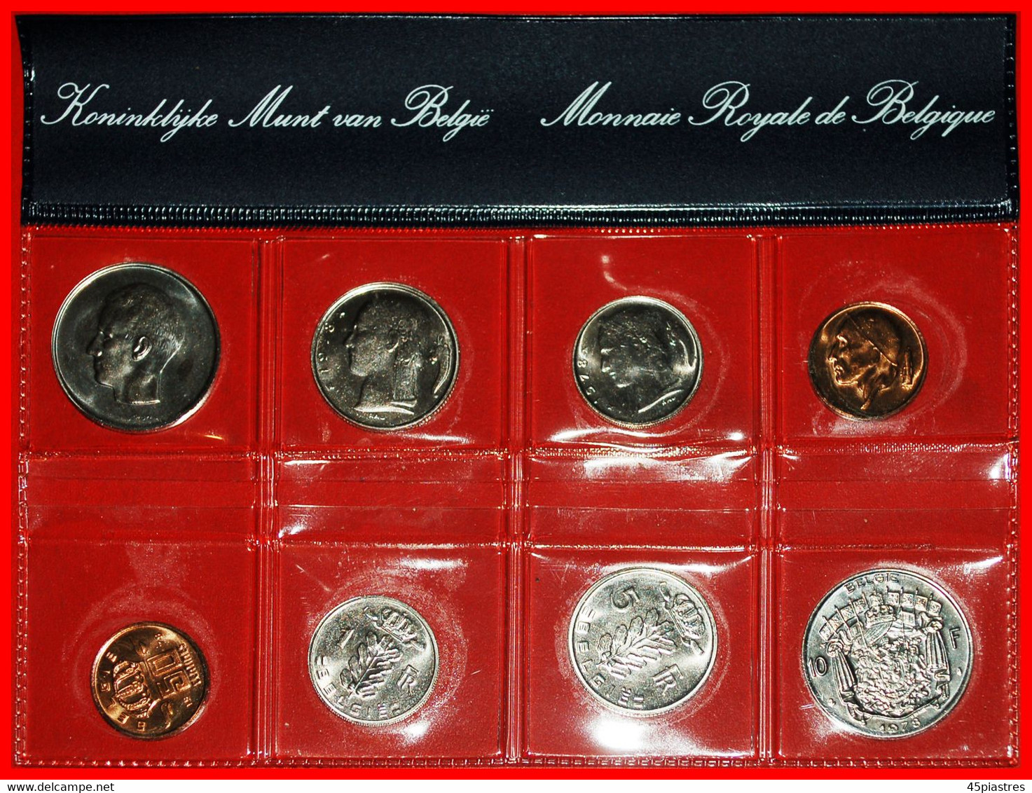 * BAUDOUIN I (1951-1993): BELGIUM ★ FDC MINT SET 1978 (8 COINS)! LOW START ★ NO RESERVE! - Colecciones