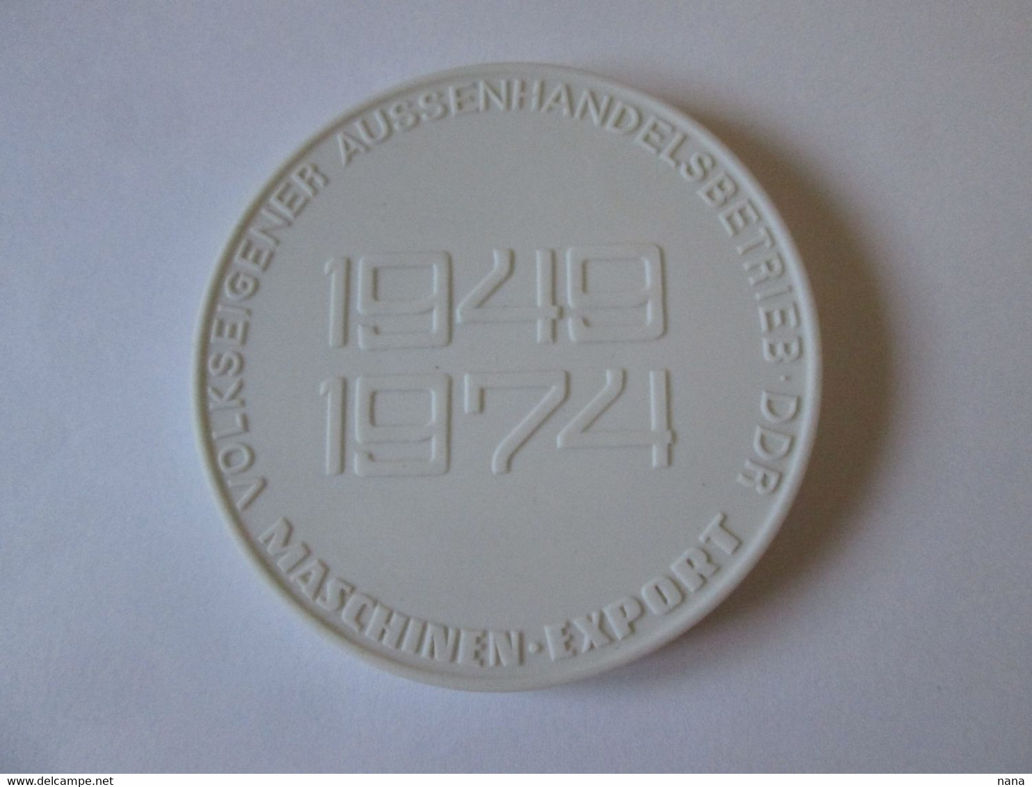 GDR/DDR Porcelain Communist Medal Machines Export-Stasi 1949-1974,diameter=60 Mm - RDT