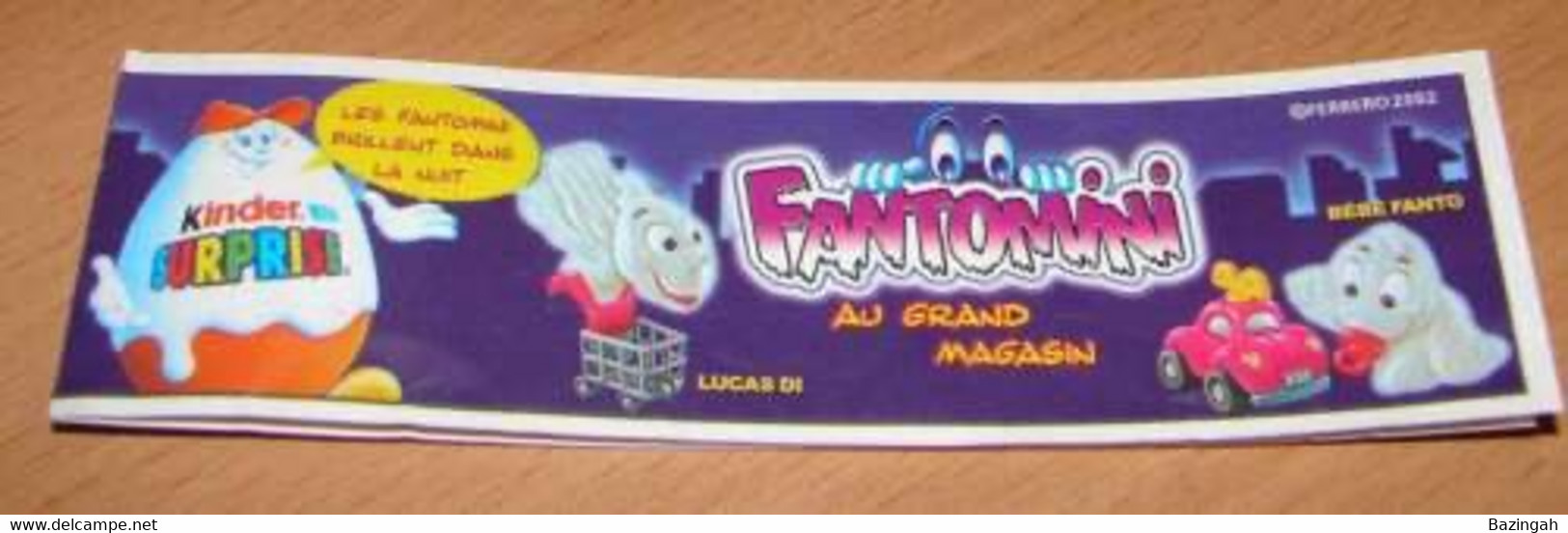 Kinder Surprise - BPZ Fantomini 2002 (France) - Notices