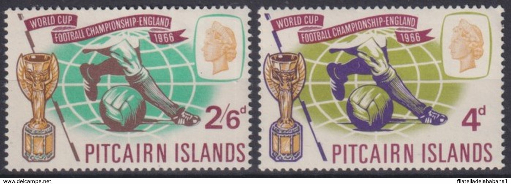 F-EX36472 PITCAIRN 1966 MNH WORLD CHAMPIONSHIP SOCCER CUP FOOTBALL. - 1966 – England