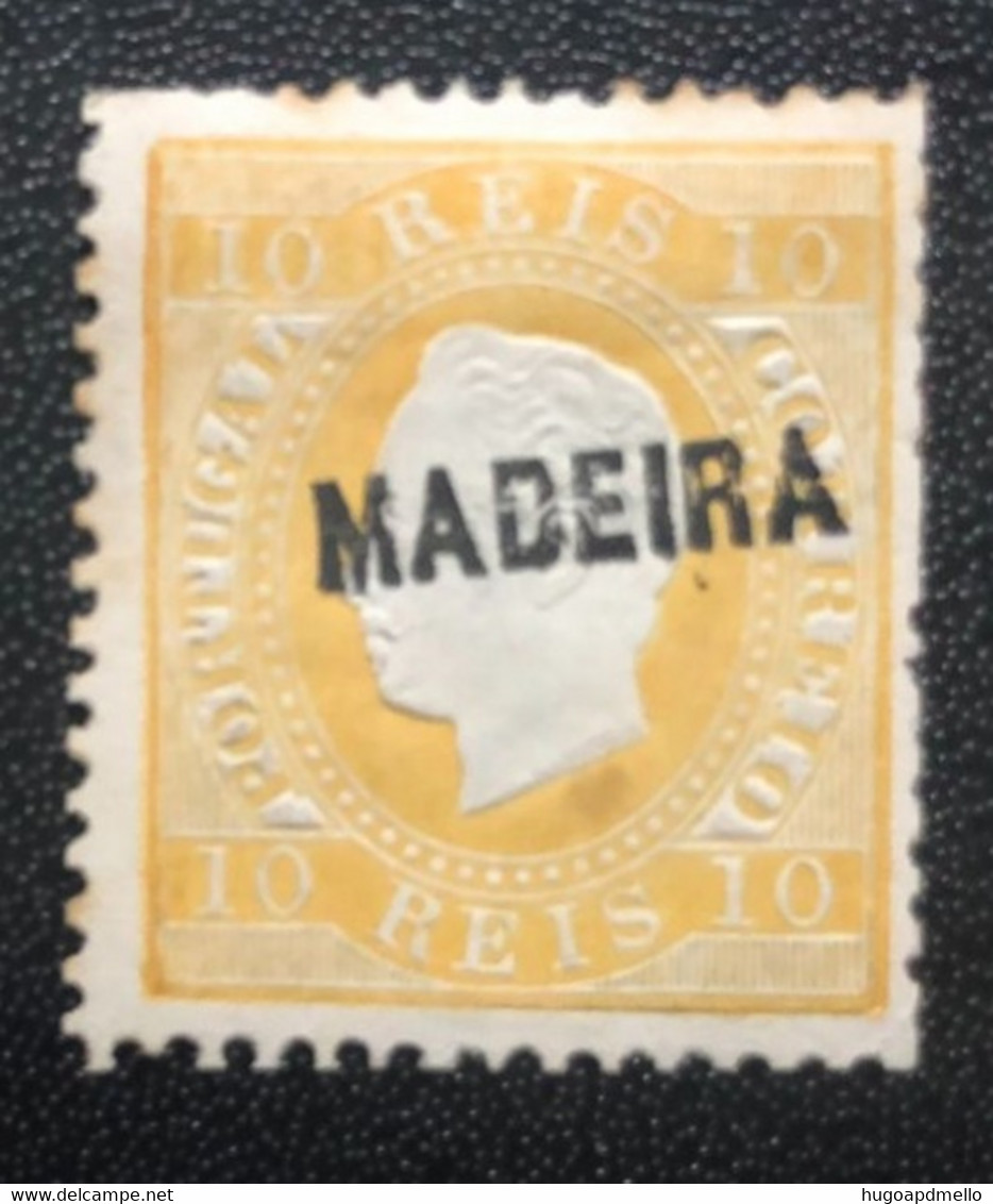 Portugal, MADEIRA, *Hinged, Unused Stamp, Without Gum « D. Luís Fita Direita », 10 R., 1871 -1876 - Ongebruikt