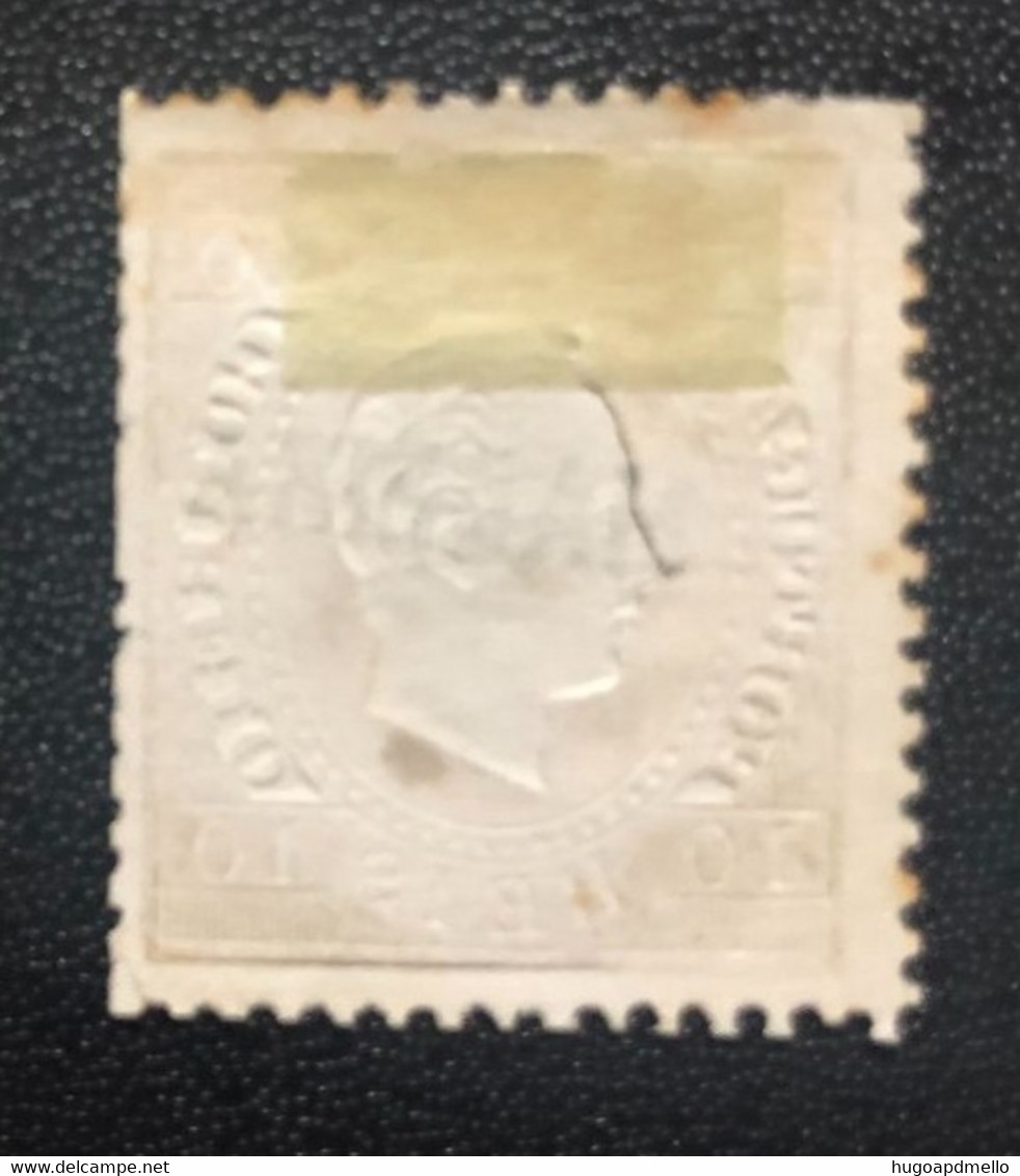 Portugal, MADEIRA, *Hinged, Unused Stamp, Without Gum « D. Luís Fita Direita », 10 R., 1871 -1876 - Ungebraucht