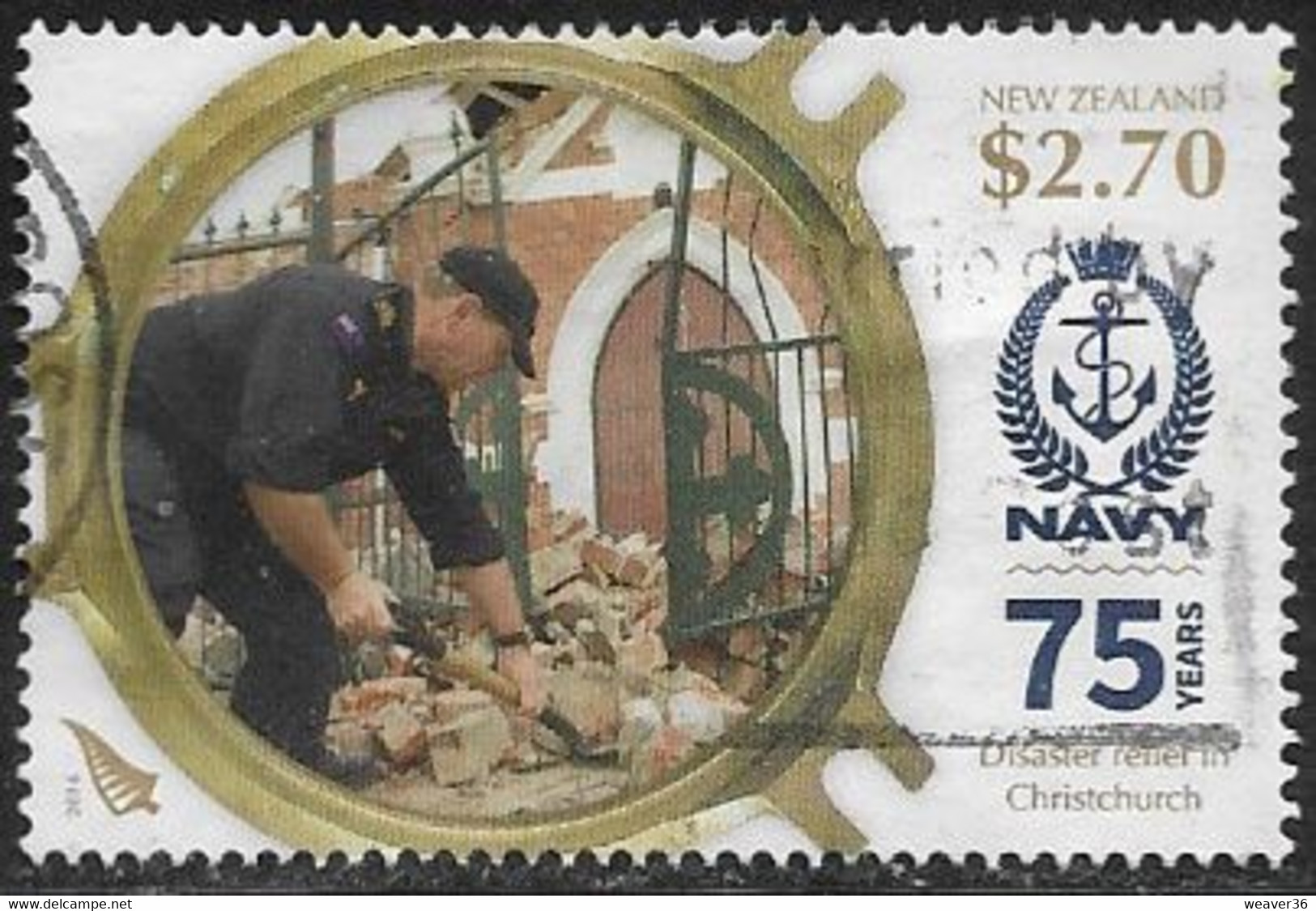 New Zealand 2016 75 Years Of The Navy $2.70 Good/fine Used [37/30577/ND] - Used Stamps