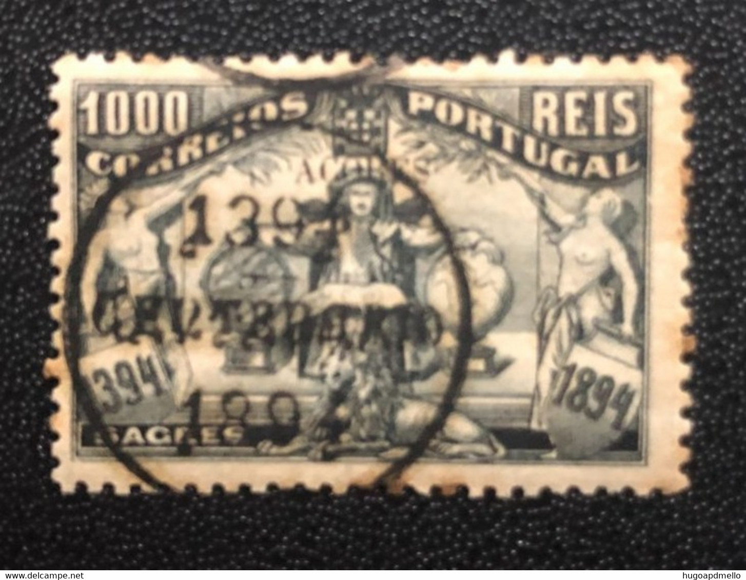 Portugal, AZORES, *Hinged, Used Stamp, « 5º Centenário Nascimento Infante D. Henrique », 1000 R., 1894 - Unused Stamps