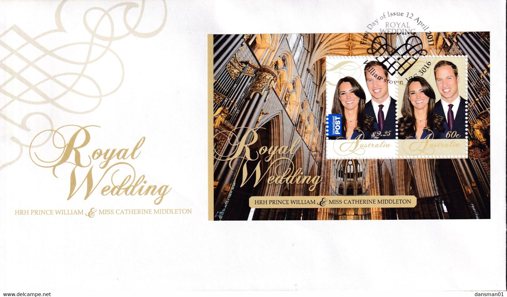 Australia 2011 Royal Wedding Sc 3448a FDC - Lettres & Documents