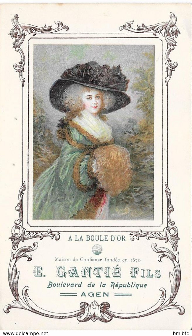 Superbe Dépliant A LA BOULE D'OR - Maison Fondée En 1870 - E. GANTIE Fils - Boulevard De La République AGEN - Ringe