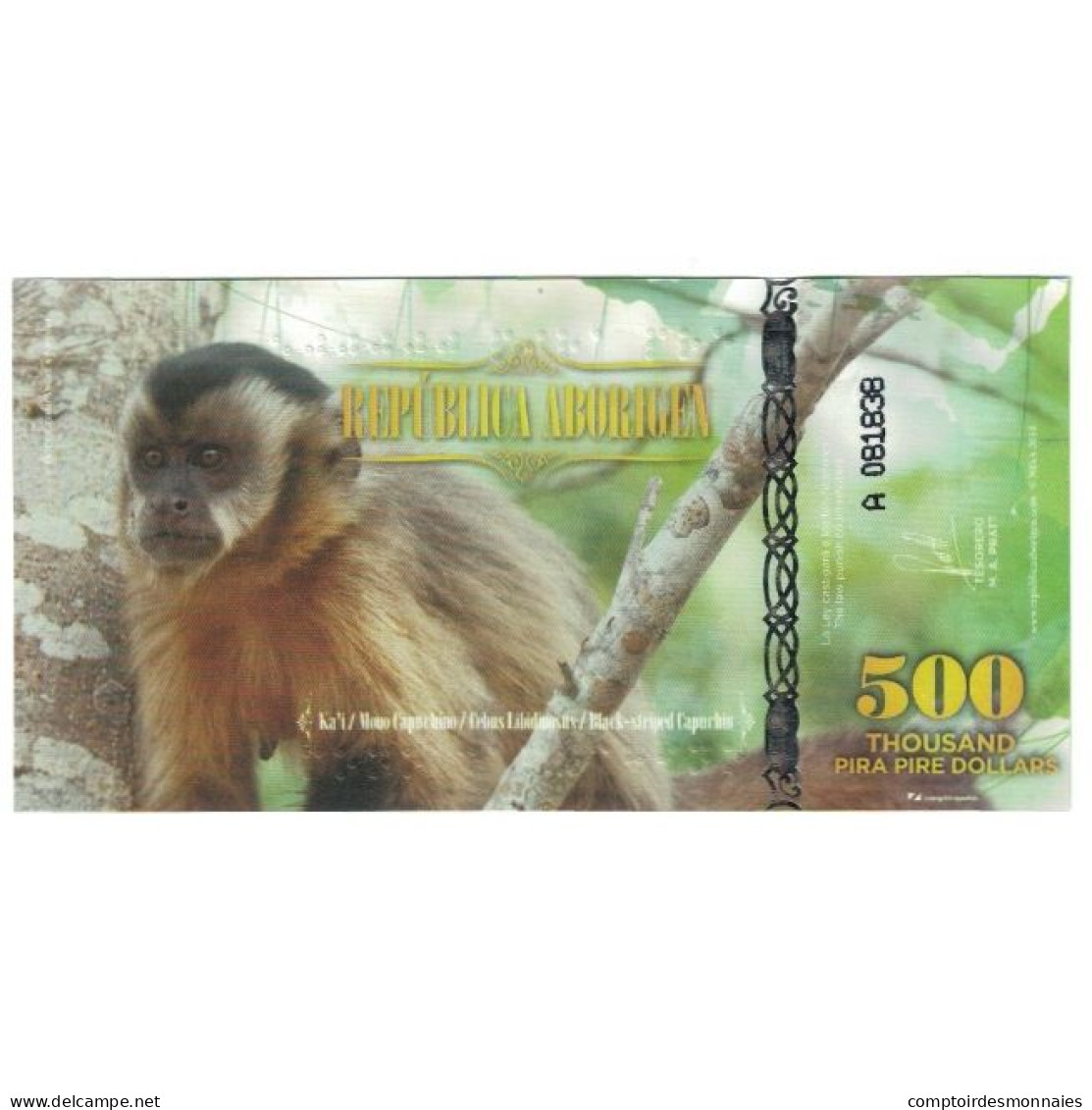 Billet, Australie, 500 Dollars, 2014, REPUBLICA ARBORIGEN, NEUF - Fictifs & Specimens